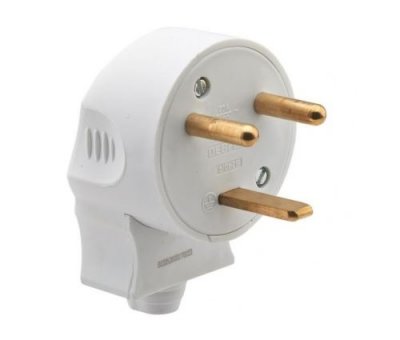 DEBFLEX FICHE MALE 2P+T 20A LATERALE BLANC - Blanc