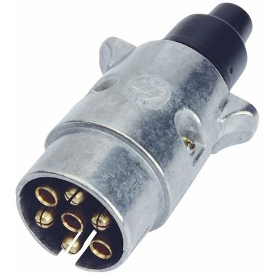 UM Fiche m&acirc;le m&eacute;tal 7 plots - 12 V