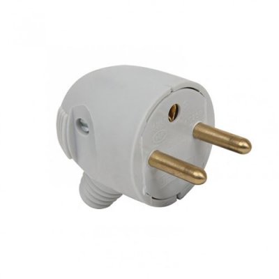 DEBFLEX Fiches m&acirc;les 2p+t 16 a fiche m&acirc;le 10/16 a gris 1 pi&egrave;ce(s) - 
