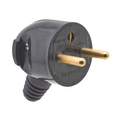DEBFLEX Fiches m&acirc;les 2p+t 16 a fiche m&acirc;le 10/16 a noir 1 pi&egrave;ce(s) - 