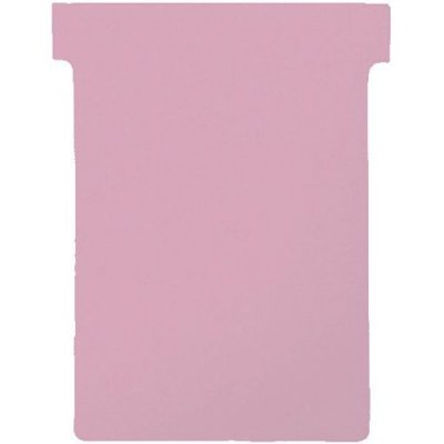 NOBO Fiches T planning Val-Rex - indice 1,5 - rose - paquet de 100