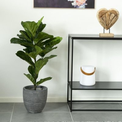 Fiddle leaf tree - plante artificielle h100 cm - couleur - vert