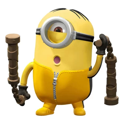 MATTEL Figurine Action Minions Stuart et Nunchaku 11&nbsp;cm 