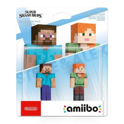 NINTENDO Figurine Amiibo N&deg; 89 Smash Steve & Alex 