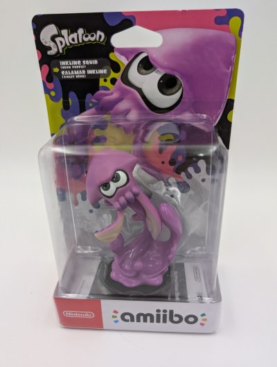 NINTENDO Figurine Amiibo Splatoon Calamar Inkling (violet N&eacute;on) 