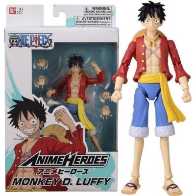 BANDAI Figurine Anime Heroes One Piece Monkey D Luffy 