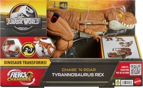 MATTEL Figurine articul&eacute;e  Jurassic World Fierce Changers Chase 'N Roa