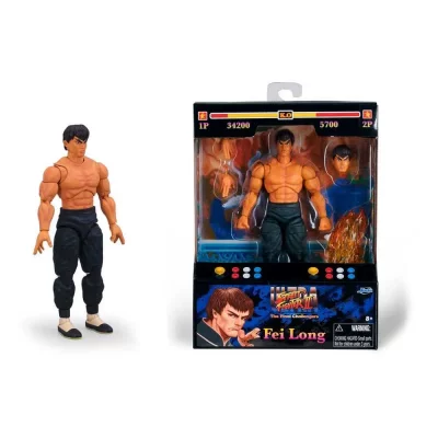 JADA Figurine Articul&eacute;e Street Fighters Fei-Long 15cm - 