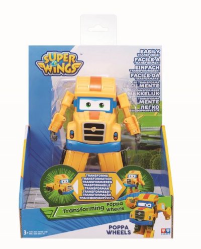 SUPER WINGS Figurine articul&eacute;e  Transforming Poppa Wheel 12 cm