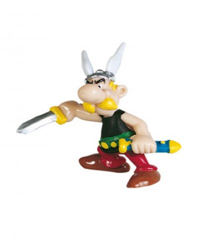 PLASTOY Figurine Ast&eacute;rix et Ob&eacute;lix : Ast&eacute;rix tenant l'&eacute;p&eacute;e