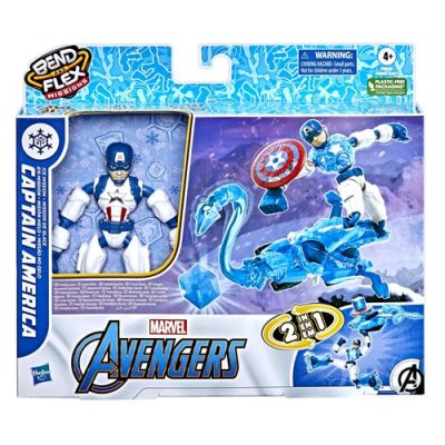 AVENGERS Figurine  Marvel Bend and Flex Missions Captain America - Neuf