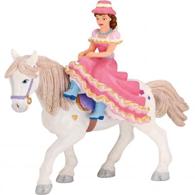 PAPO Figurine cavali&egrave;re au chapeau avec cheval