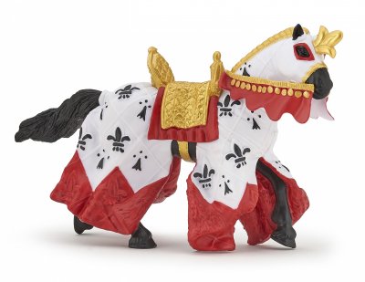 PAPO Figurine Cheval du roi Arthur rouge 