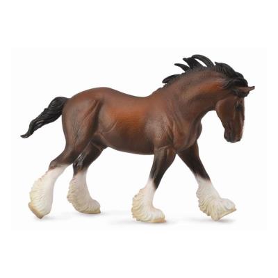 COLLECTA Figurine Cheval : Etalon Clydesdale baie Figurines 