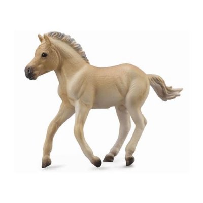 FIGURINES COLLECTA Figurine Cheval : Poulain Fjord isabelle brun 
