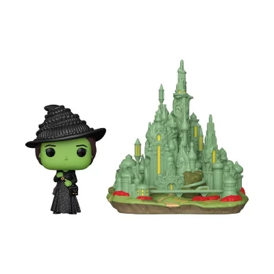 FUNKO Figurine d&eacute;coratif  Pop Town Wicked Elphaba With The Emerald City