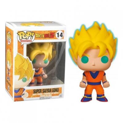 FUNKO Figurine Dragon Ball Z - Goku Super Saiyan Glow in the Dark Pop 10cm 