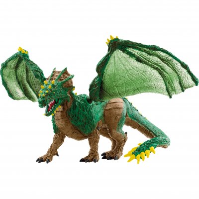 SCHLEICH Figurine Dragon de la jungle en plastique vert 19x22x13 cm