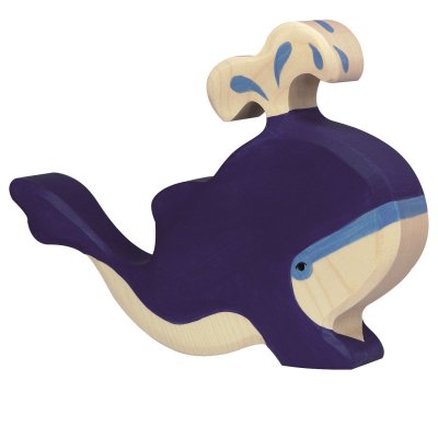 HOLZTIGER Figurine en bois Baleine  