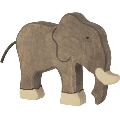 HOLZTIGER Figurine En Bois, El&eacute;phant, Collection Safari