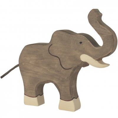 HOLZTIGER Figurine en bois El&eacute;phant  