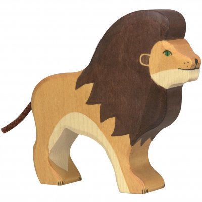 HOLZTIGER Figurine en bois Lion  