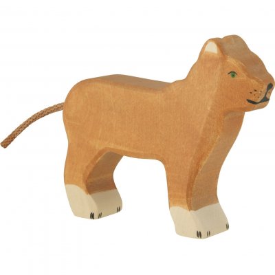 HOLZTIGER Figurine en bois Lionne  