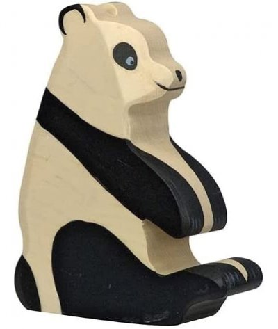 HOLZTIGER Figurine en bois Panda 