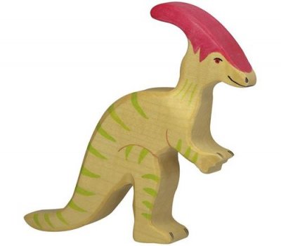 HOLZTIGER Figurine en bois Parasaurolophus  