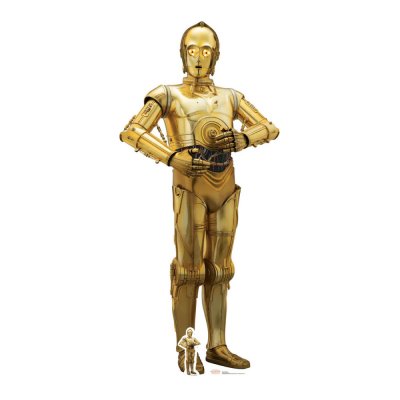 STAR CUTOUTS Figurine en Carton Dro&iuml;de C3PO Star Wars H 179 CM 