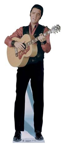 GENERIQUE Figurine en carton Elvis chant &agrave; la guitare 181 cm