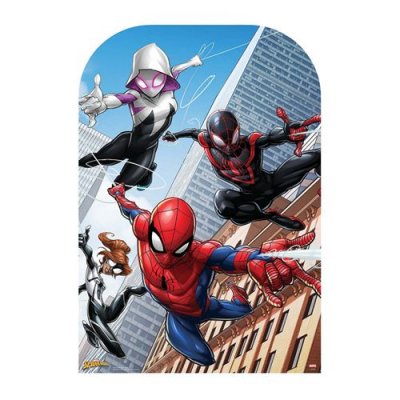 GENERIQUE Figurine en carton passe t&ecirc;te Spider-man Marvel H136 CM 