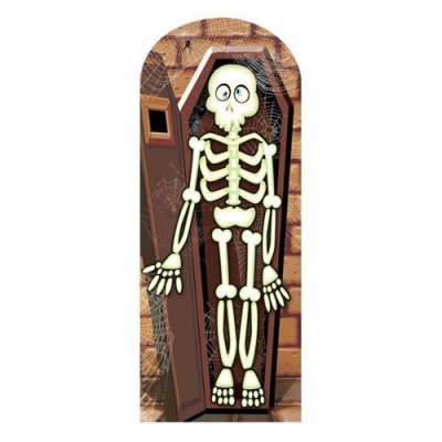 GENERIQUE Figurine en carton Passe t&ecirc;te Squelette debout 180 cm