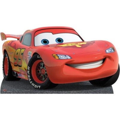 DISNEY Figurine en carton taille r&eacute;elle  Cars Flash McQueen H 86 CM