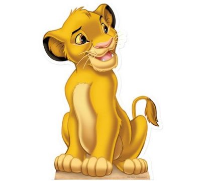 GENERIQUE Figurine en carton taille r&eacute;elle Le Roi Lion Simba