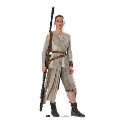 GENERIQUE Figurine en carton taille r&eacute;elle Rey Star Wars - Haut 188cm