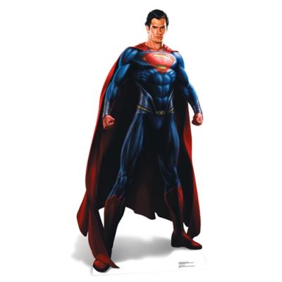 RUE DE LA FETE Figurine en carton taille r&eacute;elle superman man of steel