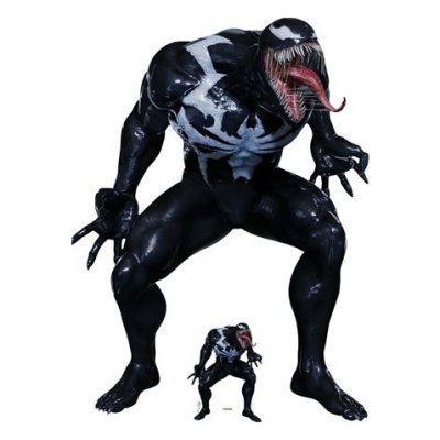  Figurine en carton venom - jeu spider man 2 pour ps5 - haut 126 cm