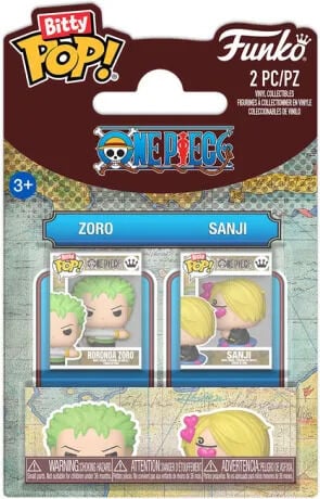 FUNKO Figurine  Bitty Pop! 2pk One Piece Zoro Et Sanji