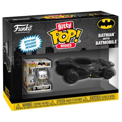 FUNKO Figurine  Bitty Pop Ride DC Batman with Batmobile 