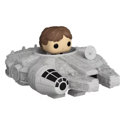 FUNKO Figurine  Bitty Pop Ride Star Wars Han Solo with Millenium Falcon 