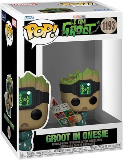 FUNKO Figurine  Groot POP! Vinyl Groot PJs w/book 9 cm- - Figurine