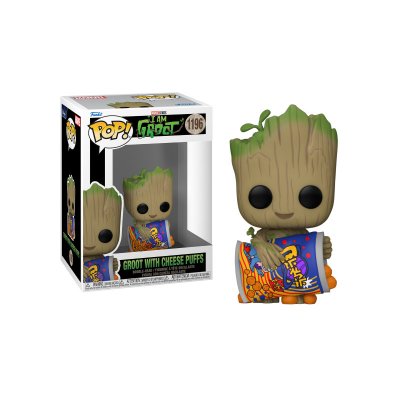  Figurine Funko Groot POP! Vinyl Groot w/Cheese Puffs 9 cm- - Figurine