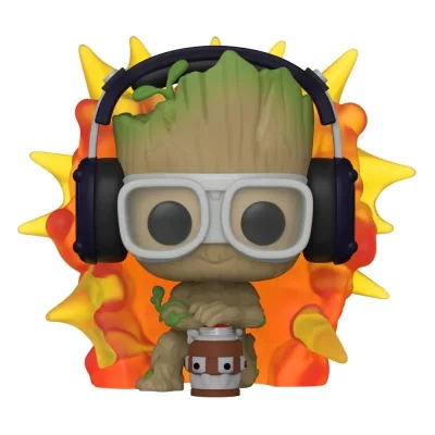 FUNKO Figurine  Groot POP! Vinyl Groot w/ detonator 9 cm- - Figurine