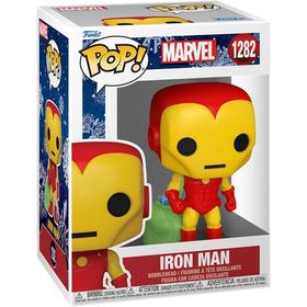 FUNKO Figurine  Marvel Pop Holiday Iron Man W/Bag- - Figurine