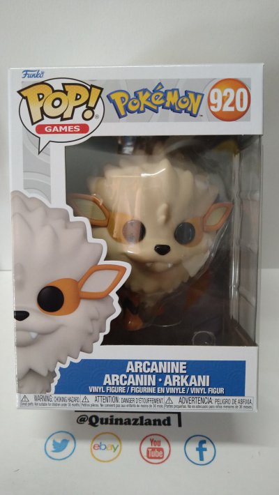 FUNKO Figurine  Pokemon POP! Games Vinyl Arcanine (EMEA) 9 cm - - Figu