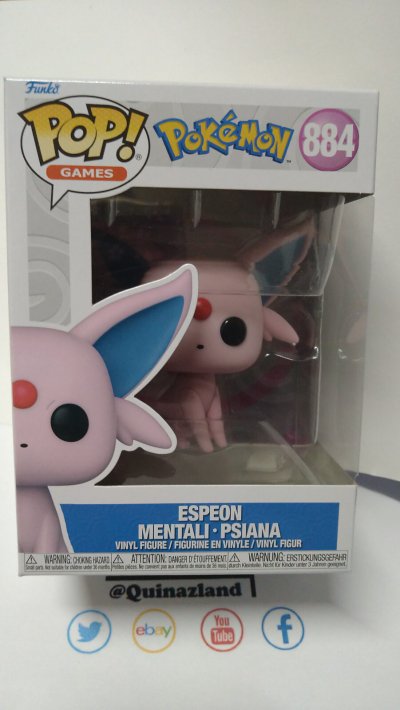 FUNKO Figurine  Pokemon POP! Games Vinyl Espeon (EMEA) 9 cm - - Figuri