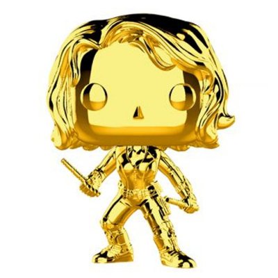 MARVEL Figurine Funko Pop Bobble Black Widow Chrome  