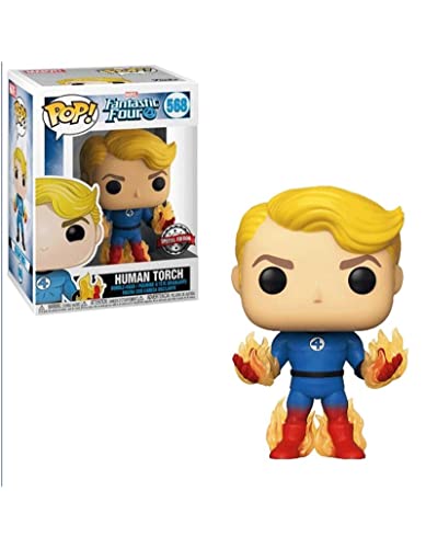 FUNKO Figurine  Pop Bobble Head - Les 4 Fantastiques [Marvel] N&deg;568 - Torche Humaine (45007)