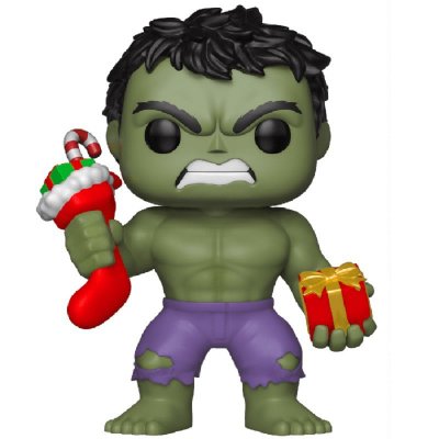  Figurine Funko Pop Bobble Holiday Hulk With Stocking Et Plush 